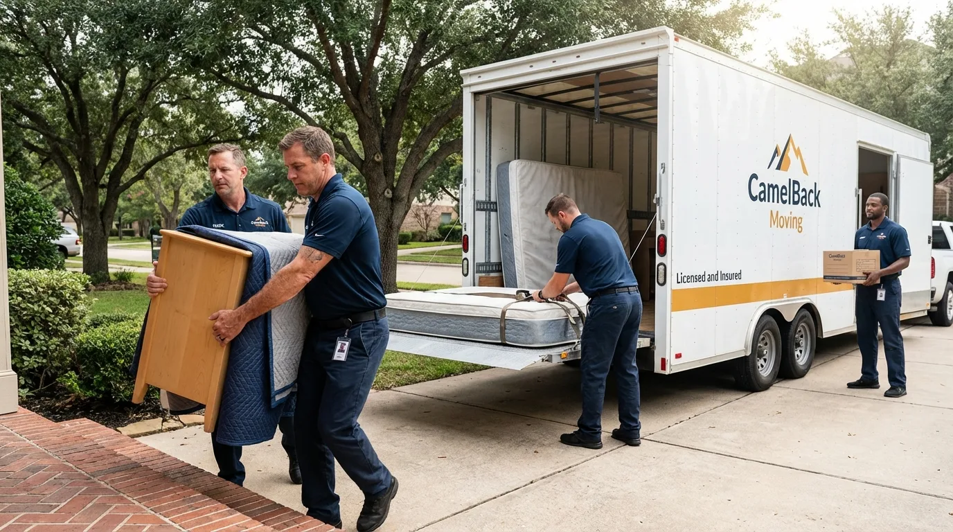 Crew loading residential truck for cross-state move from Lake Stevens, WA